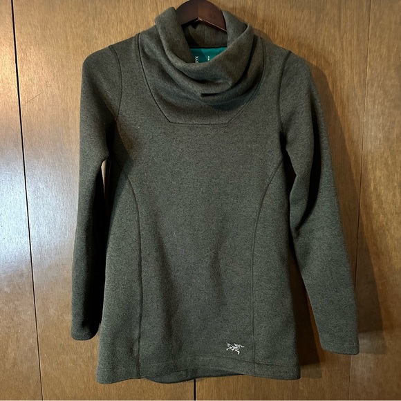COPY - Arc'teryx Women’s Brown Desira Tunic Cowl Neck Sweater Size Small - Picture 3 of 10